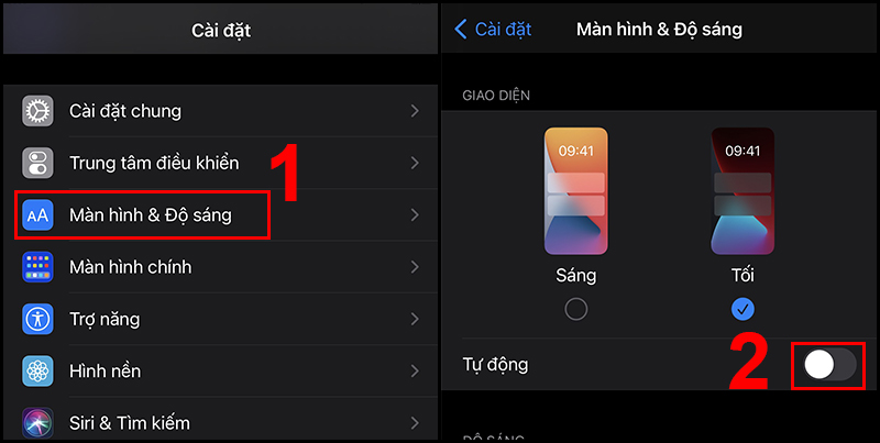 Tắt chỉnh độ sáng màn hình tự động trên iPhone